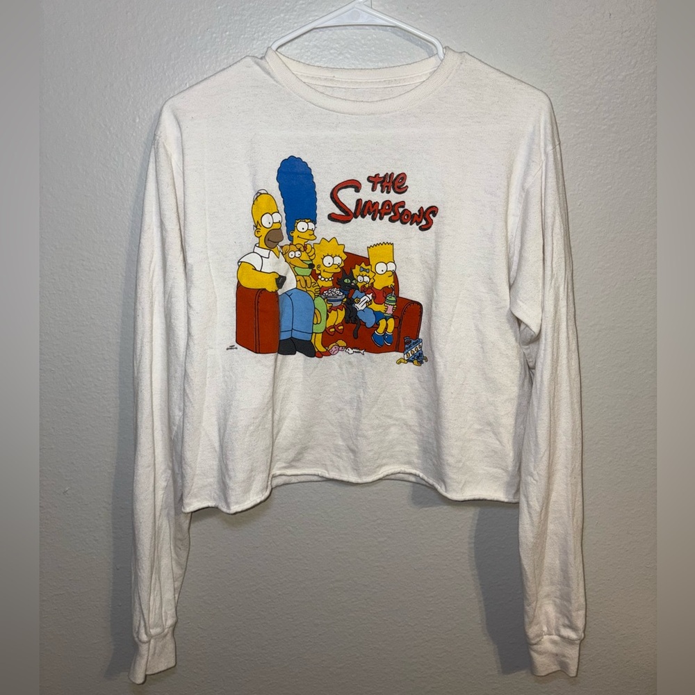 The Simpsons White crop top